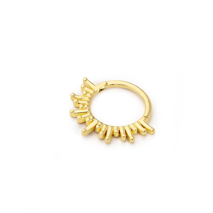 14k Gold Eyelash Helix Piercing