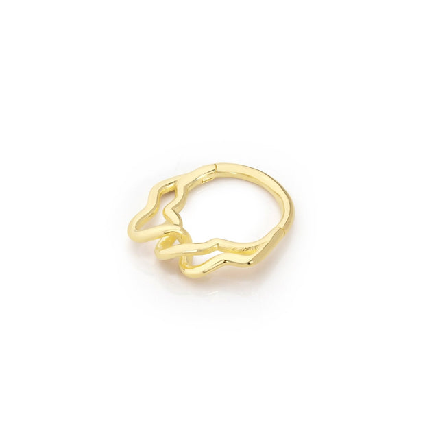 14k Gold Mixed Helix Piercing