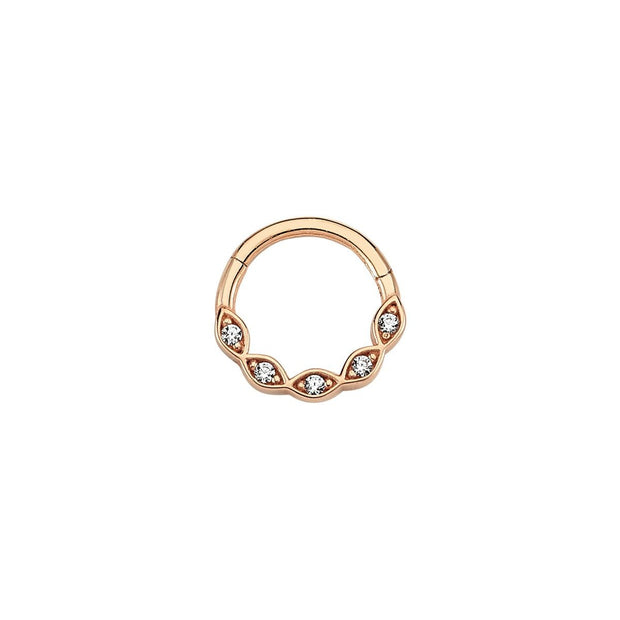 14k Gold Shuttle Helix Piercing