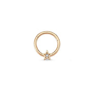 14k Gold Star Helix Piercing