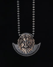Double Head Eagle Sterling Silver Necklace
