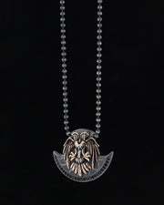 Double Head Eagle Sterling Silver Necklace