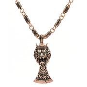 Men's Lion King and Axe Necklace