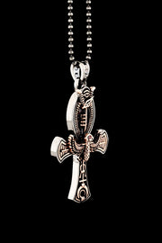 Sterling Silver Ancient Egyptian Collection Ankh Anahari Necklace