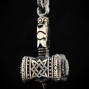 Thor  Necklace in Sterling Silver, Men's Sterling Silver Necklace