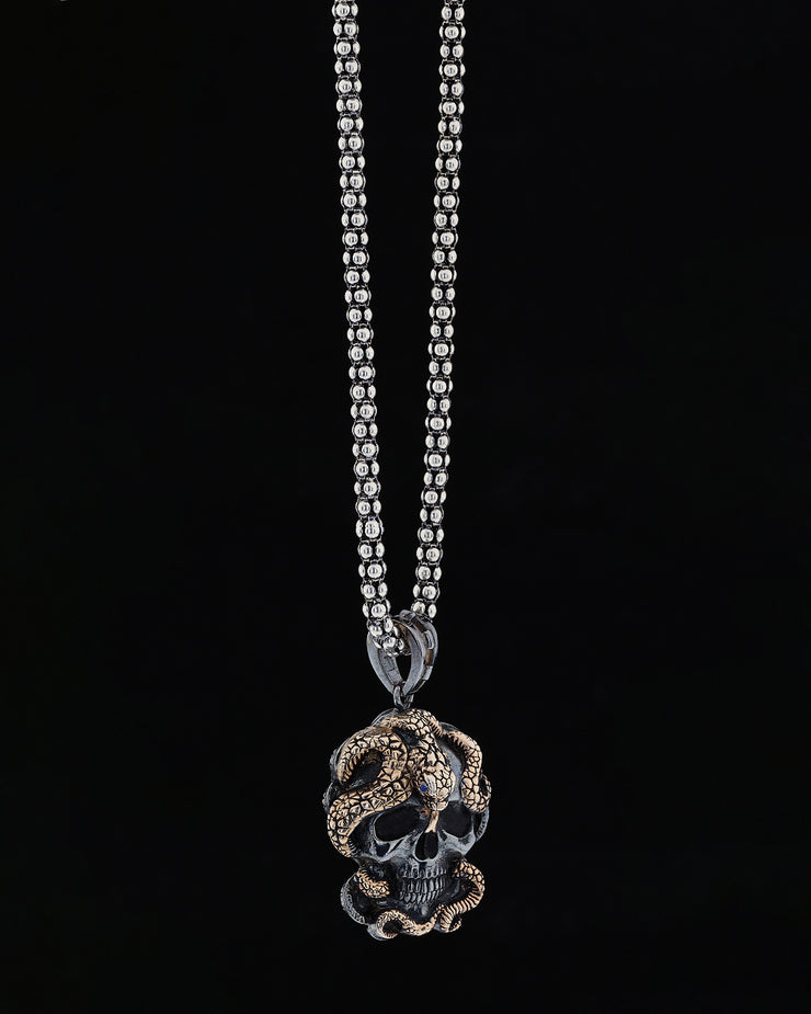 Skull and Snake Necklace