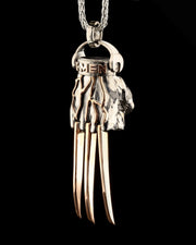 Men's Sterling Silver X-Man Wolverine Claw Necklace