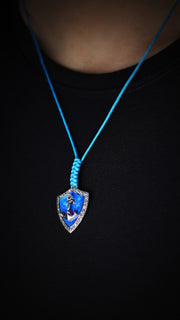 Shield And Sailor Anchor Necklace