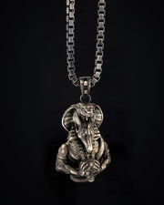 Men's Anubis Necklace in Sterling Silver