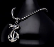 Men’s Sterling Silver Snake Necklace