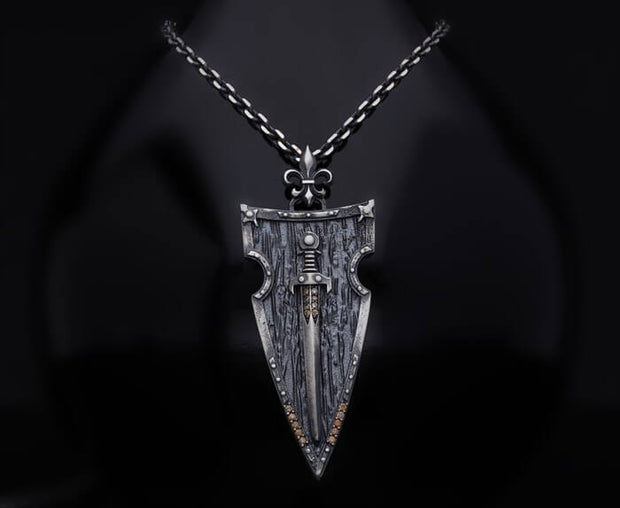 Men’s Sterling Silver Sword Necklace