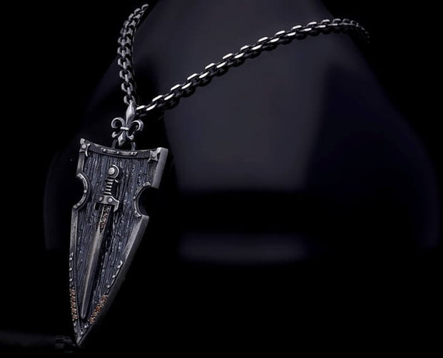 Men’s Sterling Silver Sword Necklace