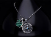 Men’s Sterling Silver Two Part Pendant