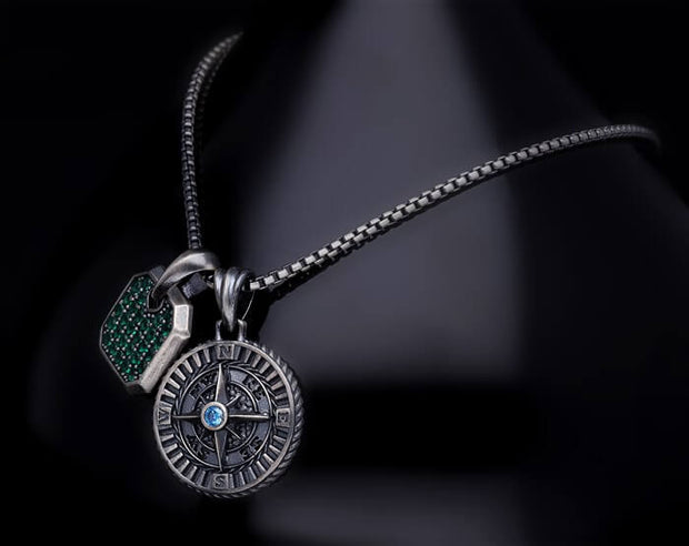 Men’s Sterling Silver Two Part Pendant