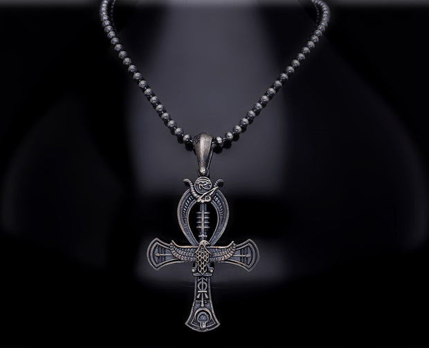 Men’s Sterling Silver Ankh Necklace