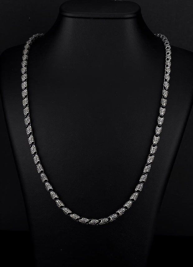 Men’s Sterling Silver Fleur De Lis Chain