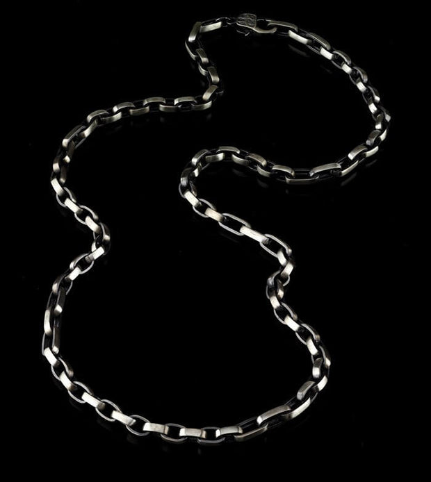 Men’s Sterling Silver Rectangular Force Chain