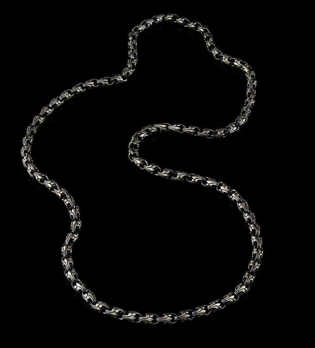 Men’s Sterling Silver Embroidered Chain