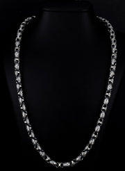Men’s Sterling Silver Patterned Chain