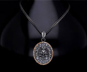 Men’s Sterling Silver Double Eagle Necklace