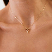 14k Gold Heart Necklace