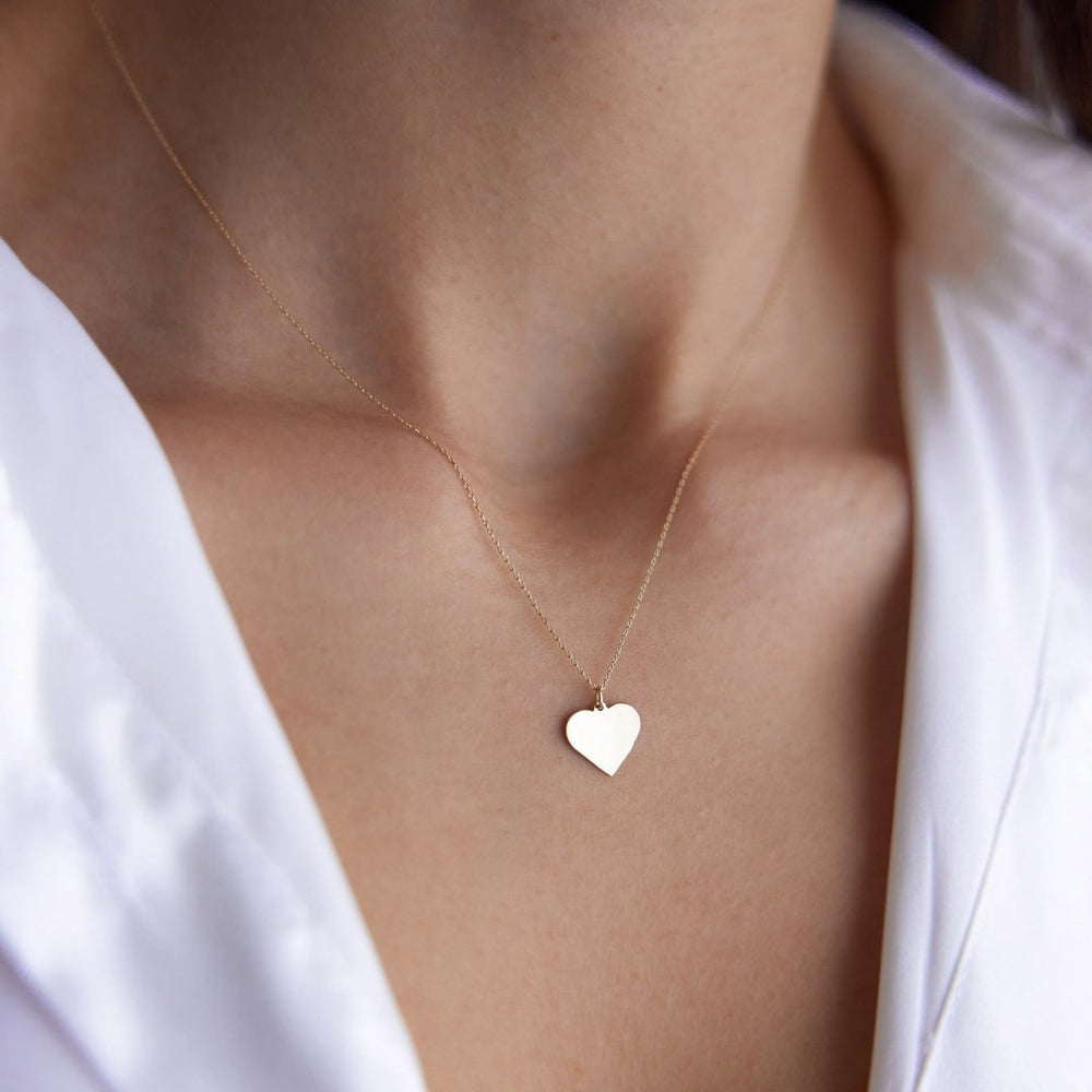 14K Gold Heart Necklace