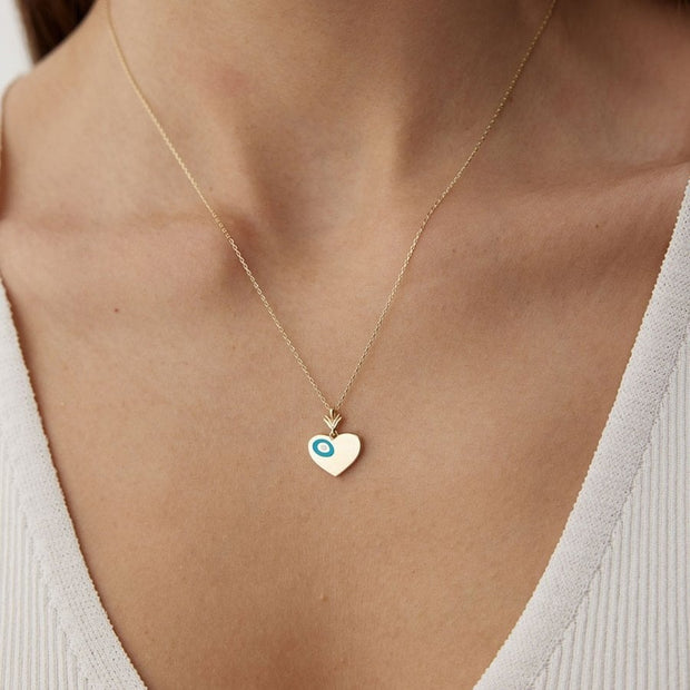 14k Gold Heart Necklace