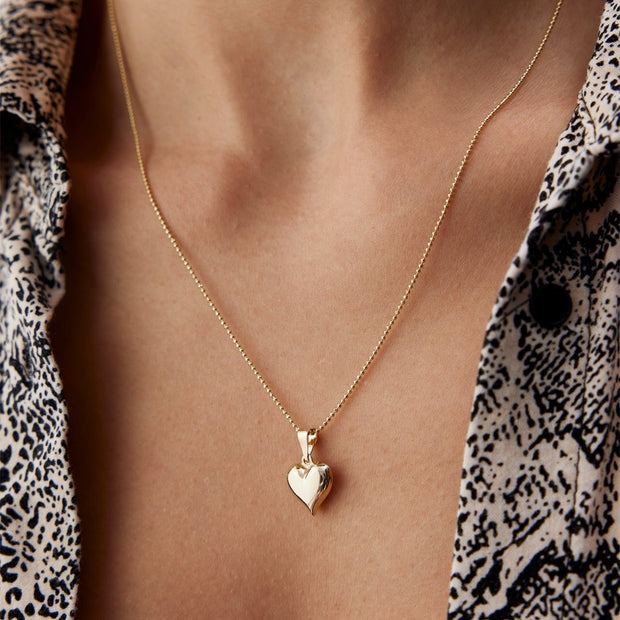 14k Gold Heart Necklace