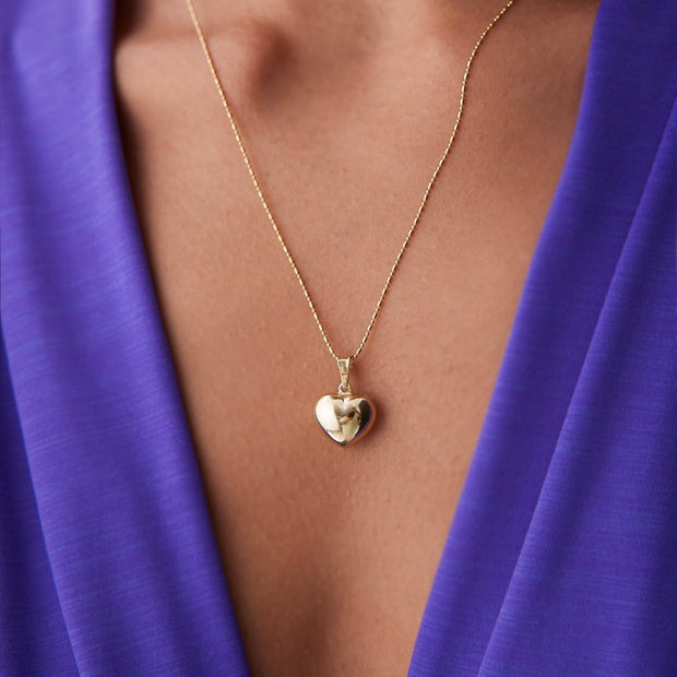 14k Gold Heart Necklace