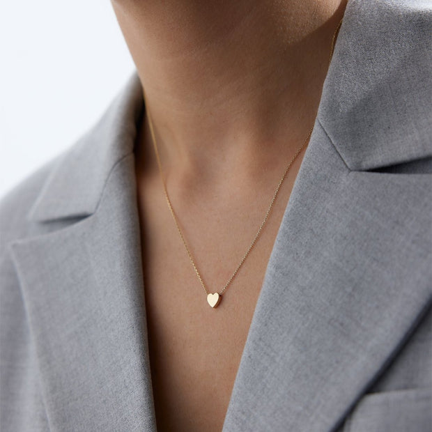 14k Gold Heart Necklace