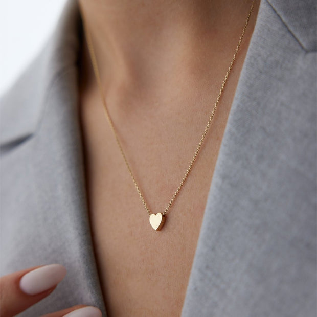14k Gold Heart Necklace
