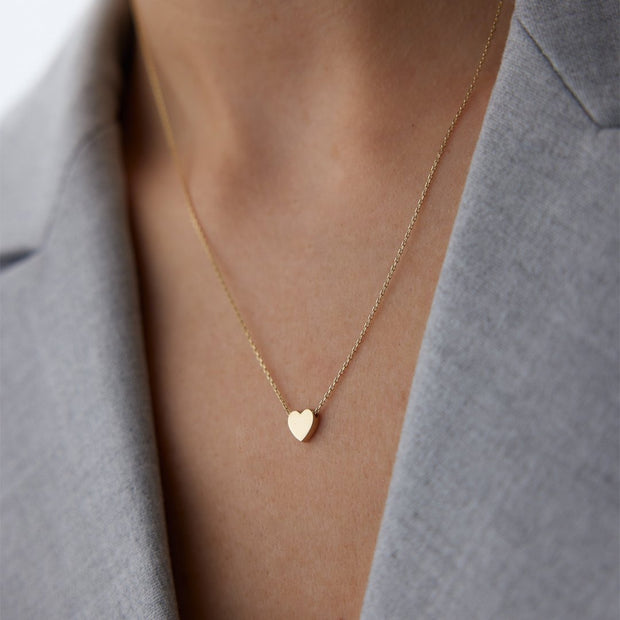 14k Gold Heart Necklace