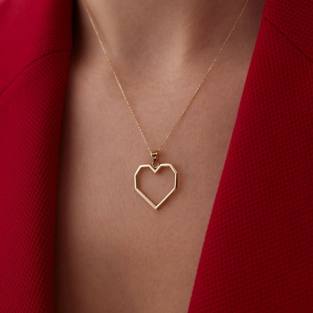 14k Gold Heart Necklace