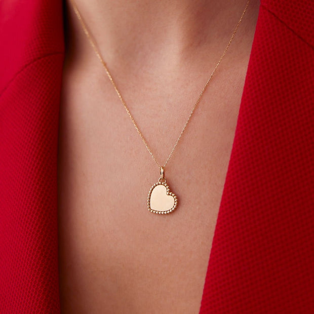 14k Gold Heart Necklace