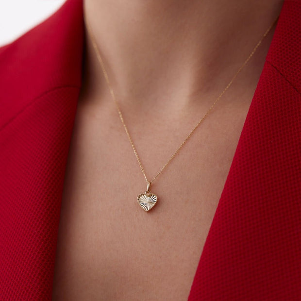 14k Gold Mini Heart Necklace