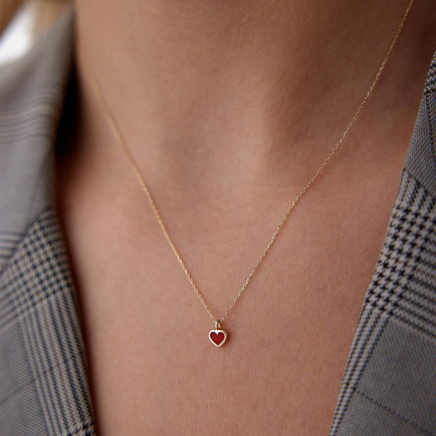 14k Gold Heart Necklace