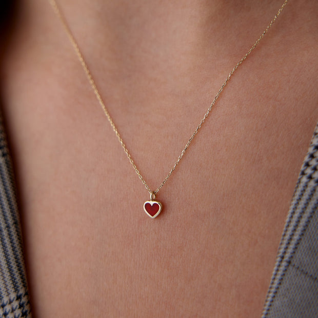 14k Gold Heart Necklace