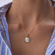 gold evil eye necklace,evil eye necklace, 14k gold evil eye necklace, evil eye necklaces, Turkish eye necklace