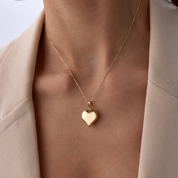 14k Gold Heart Necklace