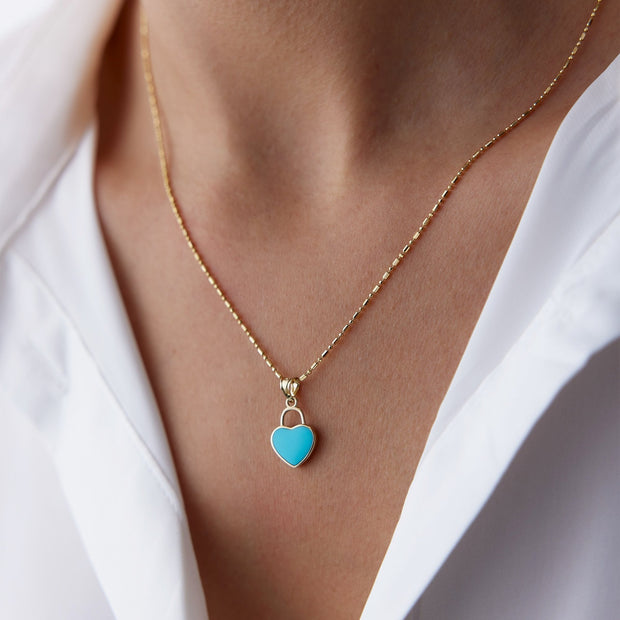 14k Gold Heart Necklace