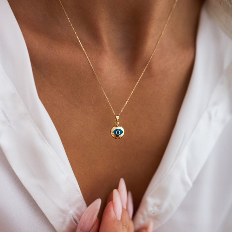 gold evil eye necklace,evil eye necklace, 14k gold evil eye necklace, evil eye necklaces, Turkish eye necklace