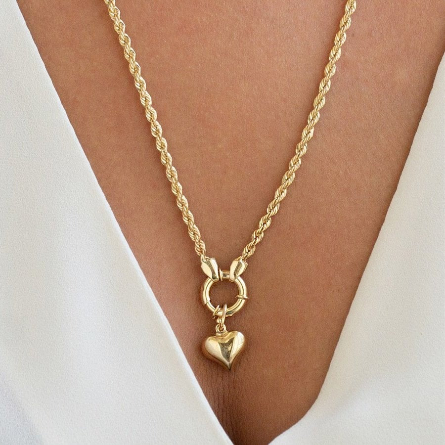 14k Gold Heart Necklace