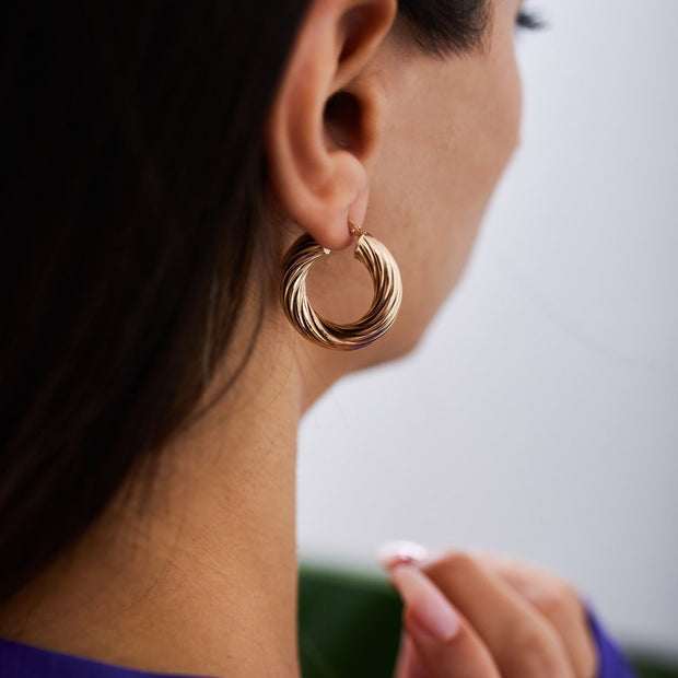 Line Bomb Earrings