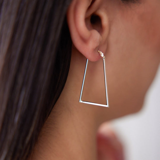 Asymmetry Hoop Earrings