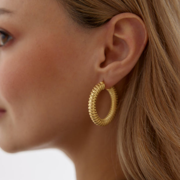 Spaghetti Hoop Earrings