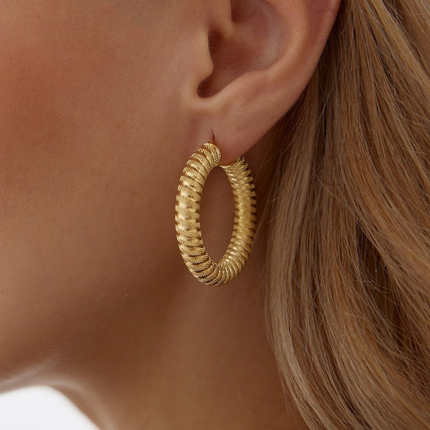 Spaghetti Hoop Earrings