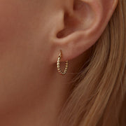 Small Ball Hoop Earrings