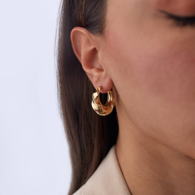 Croissant Hoop Earrings