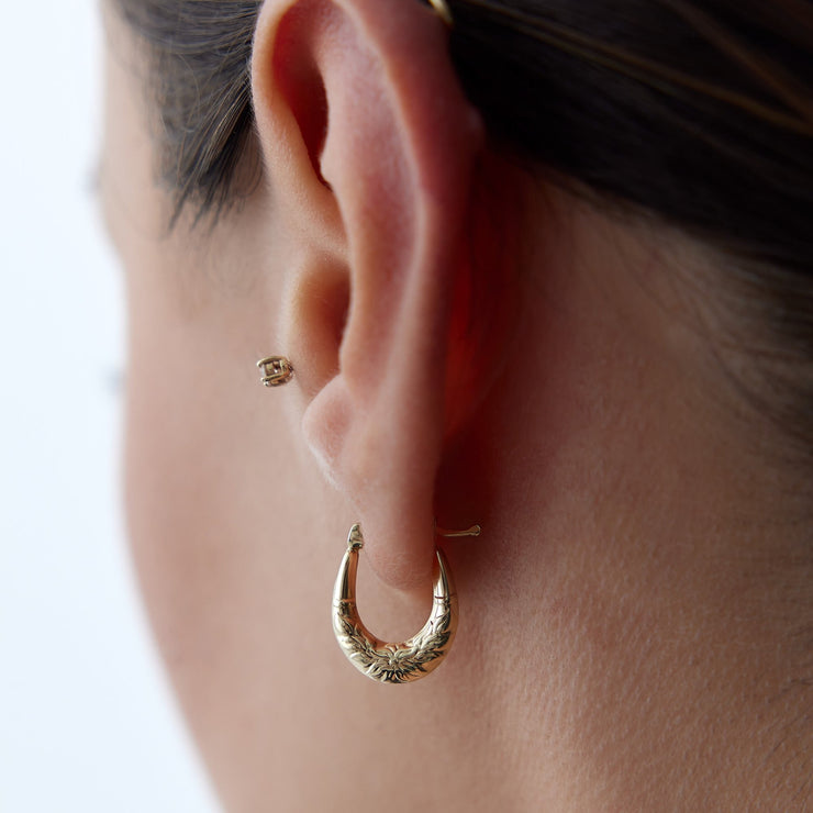 Domed Dragon Eye Earrings