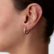 Interlocking Angular Hoop Earrings